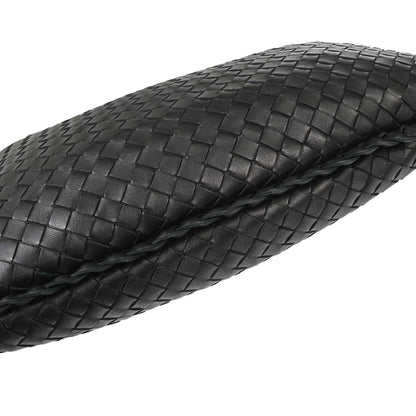 Bottega Veneta Black Lambskin Intrecciato Hobo Handbag