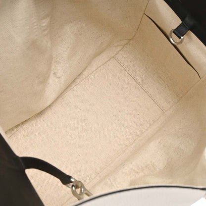 Loewe White Hammock Striped Fringe 2way Shoulder Tote Handbag
