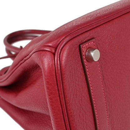 Hermes Vermilion Togo Birkin 30 Handbag