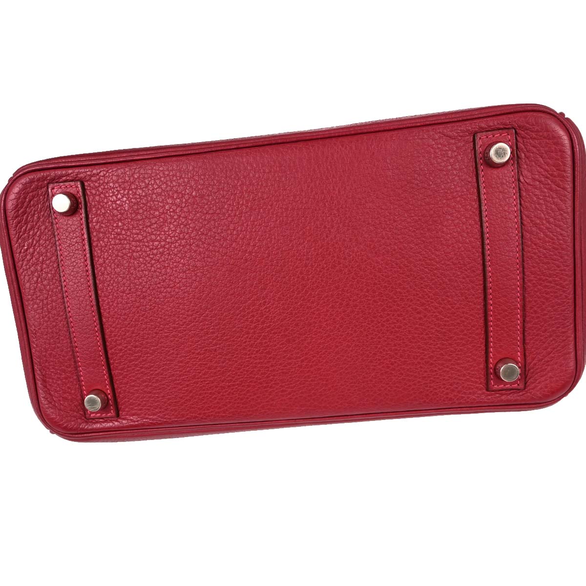Hermes Vermilion Togo Birkin 30 Handbag