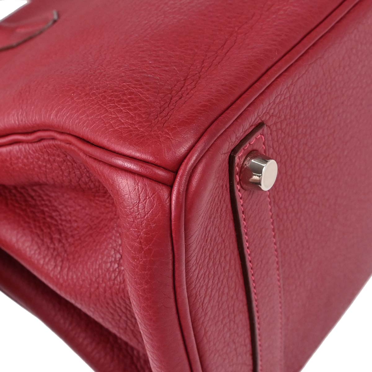 Hermes Vermilion Togo Birkin 30 Handbag