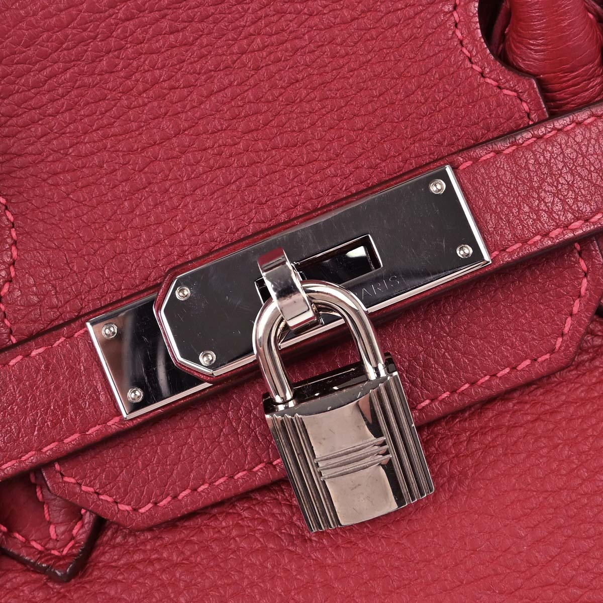 Hermes Vermilion Togo Birkin 30 Handbag