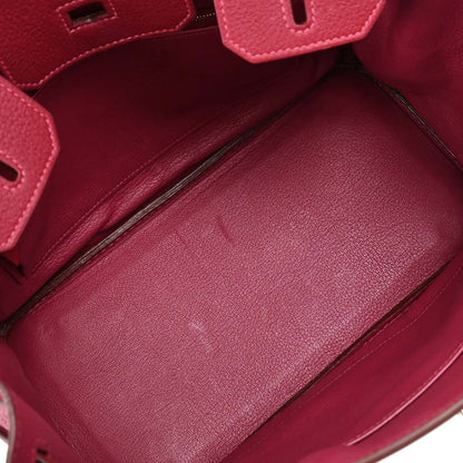 Hermes Vermilion Togo Birkin 30 Handbag