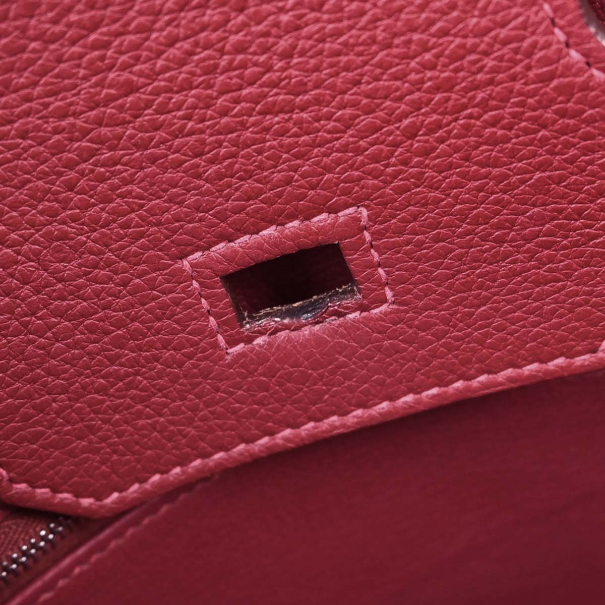 Hermes Vermilion Togo Birkin 30 Handbag