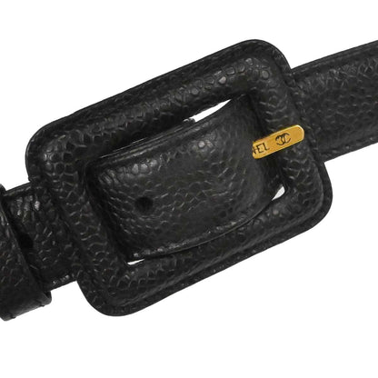 Chanel 1994-1996 Black Caviar Skin Waist Bum Bag #80/32