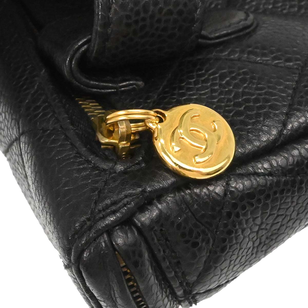 Chanel 1994-1996 Black Caviar Skin Waist Bum Bag #80/32