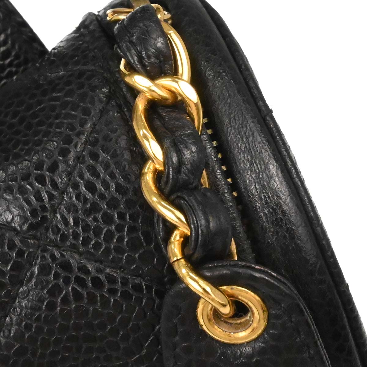 Chanel 1994-1996 Black Caviar Skin Waist Bum Bag #80/32