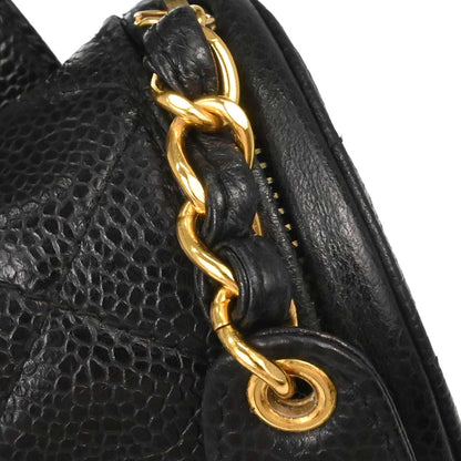 Chanel 1994-1996 Black Caviar Skin Waist Bum Bag #80/32
