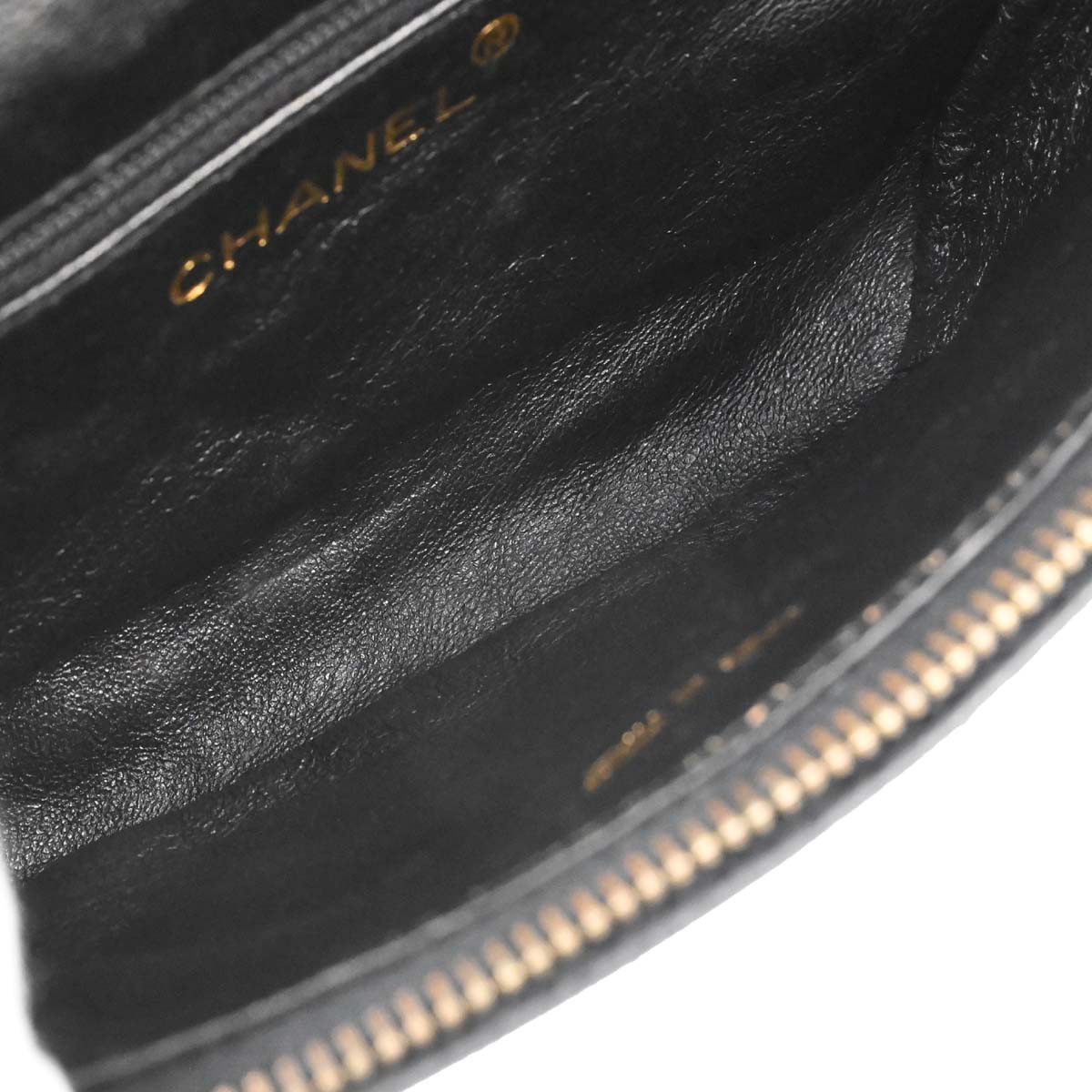 Chanel 1994-1996 Black Caviar Skin Waist Bum Bag #80/32