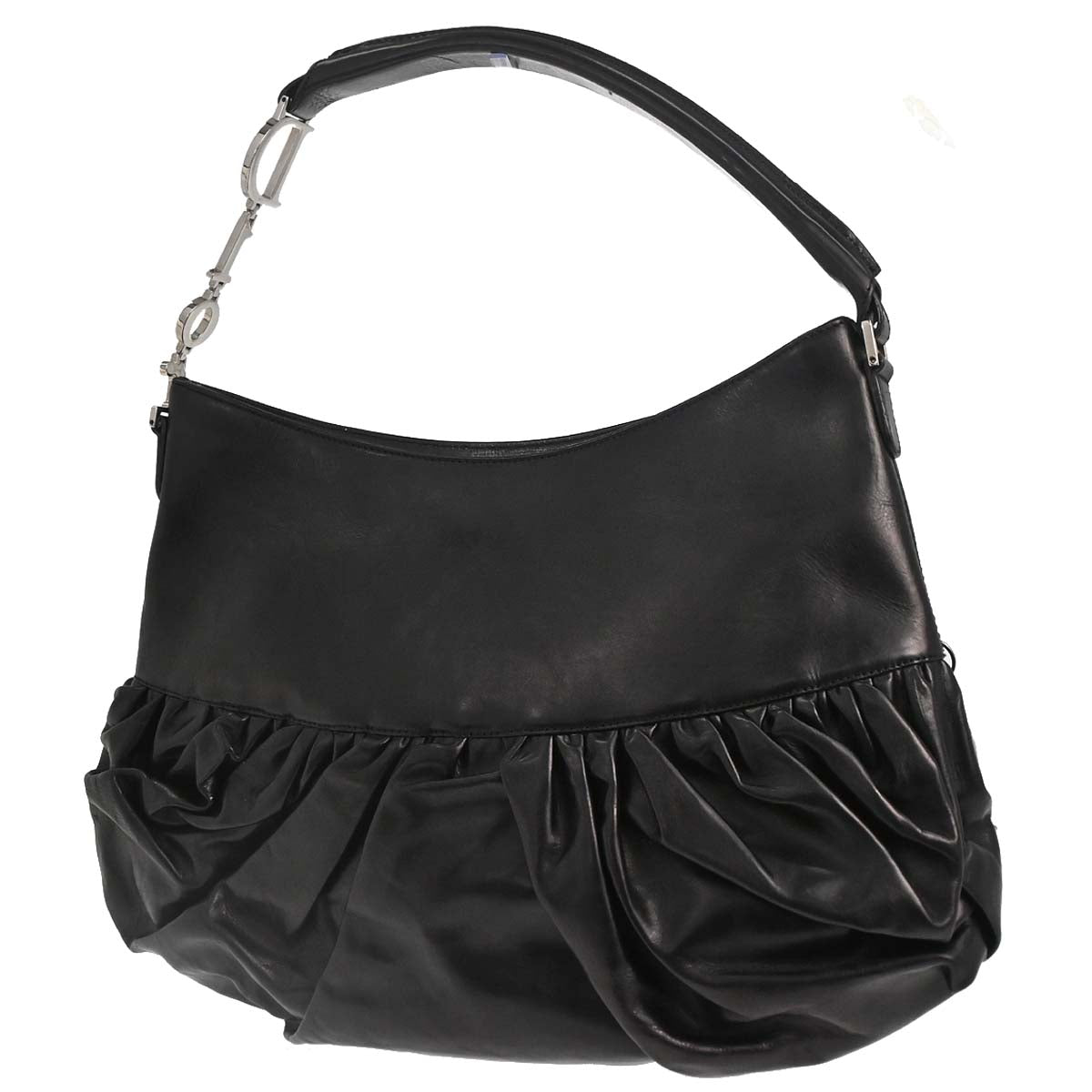 Christian Dior Black Leather Corset Bag Handbag