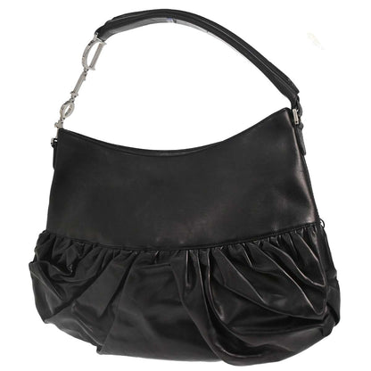 Christian Dior Black Leather Corset Bag Handbag