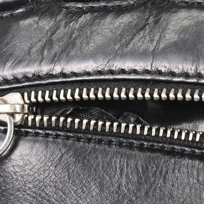 Christian Dior Black Leather Corset Bag Handbag