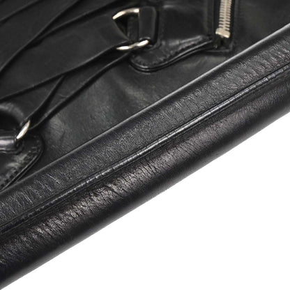 Christian Dior Black Leather Corset Bag Handbag