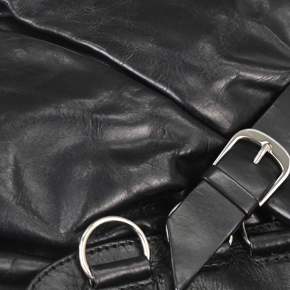 Christian Dior Black Leather Corset Bag Handbag