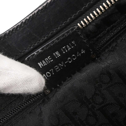 Christian Dior Black Leather Corset Bag Handbag