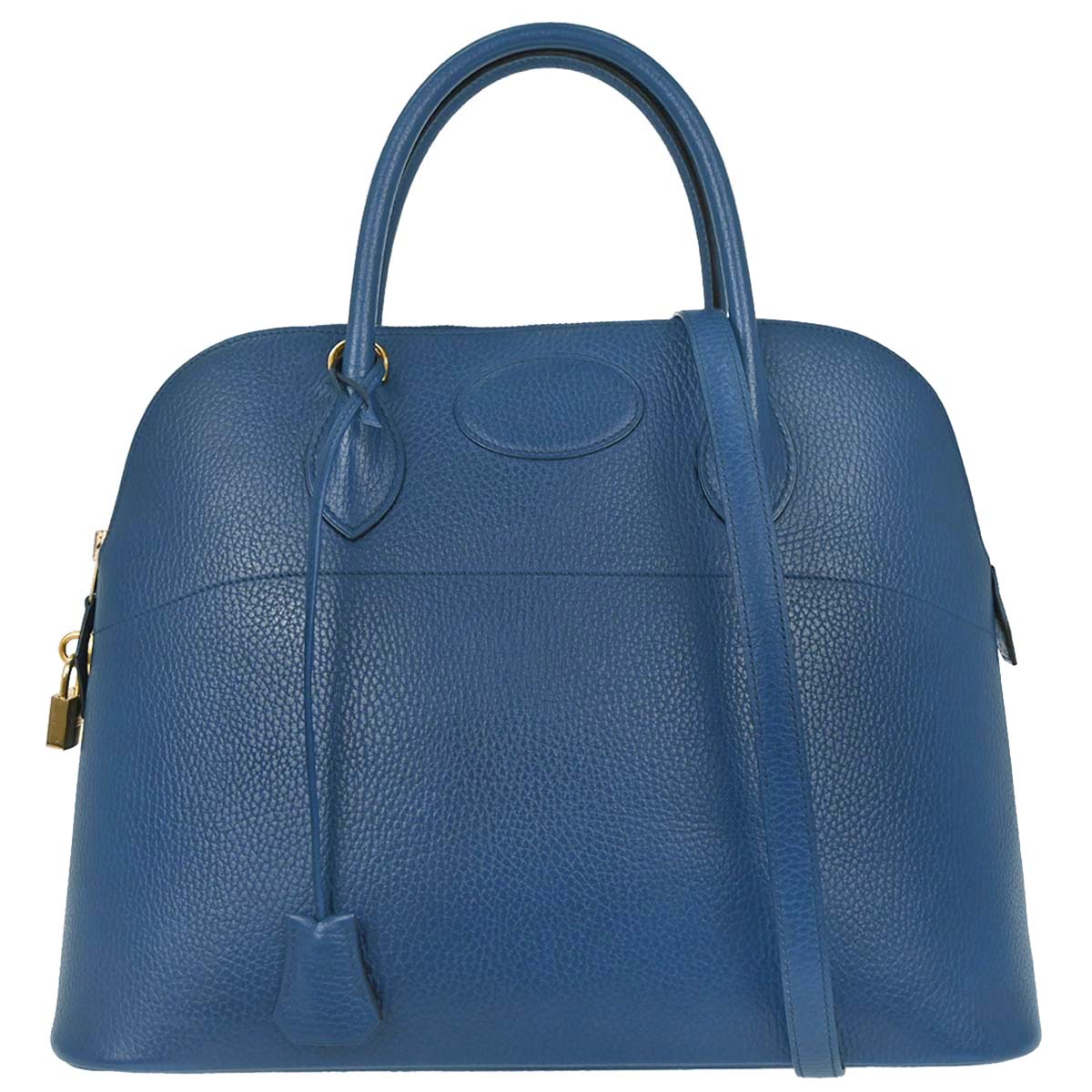 Hermes Blue Brighton Ardennes Bolide 35 2way Shoulder Handbag