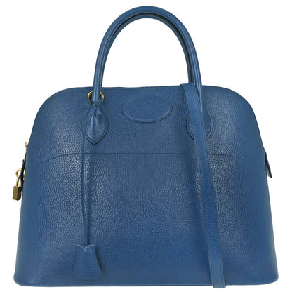 Hermes Blue Brighton Ardennes Bolide 35 2way Shoulder Handbag
