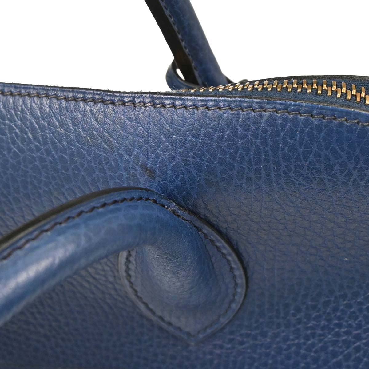 Hermes Blue Brighton Ardennes Bolide 35 2way Shoulder Handbag
