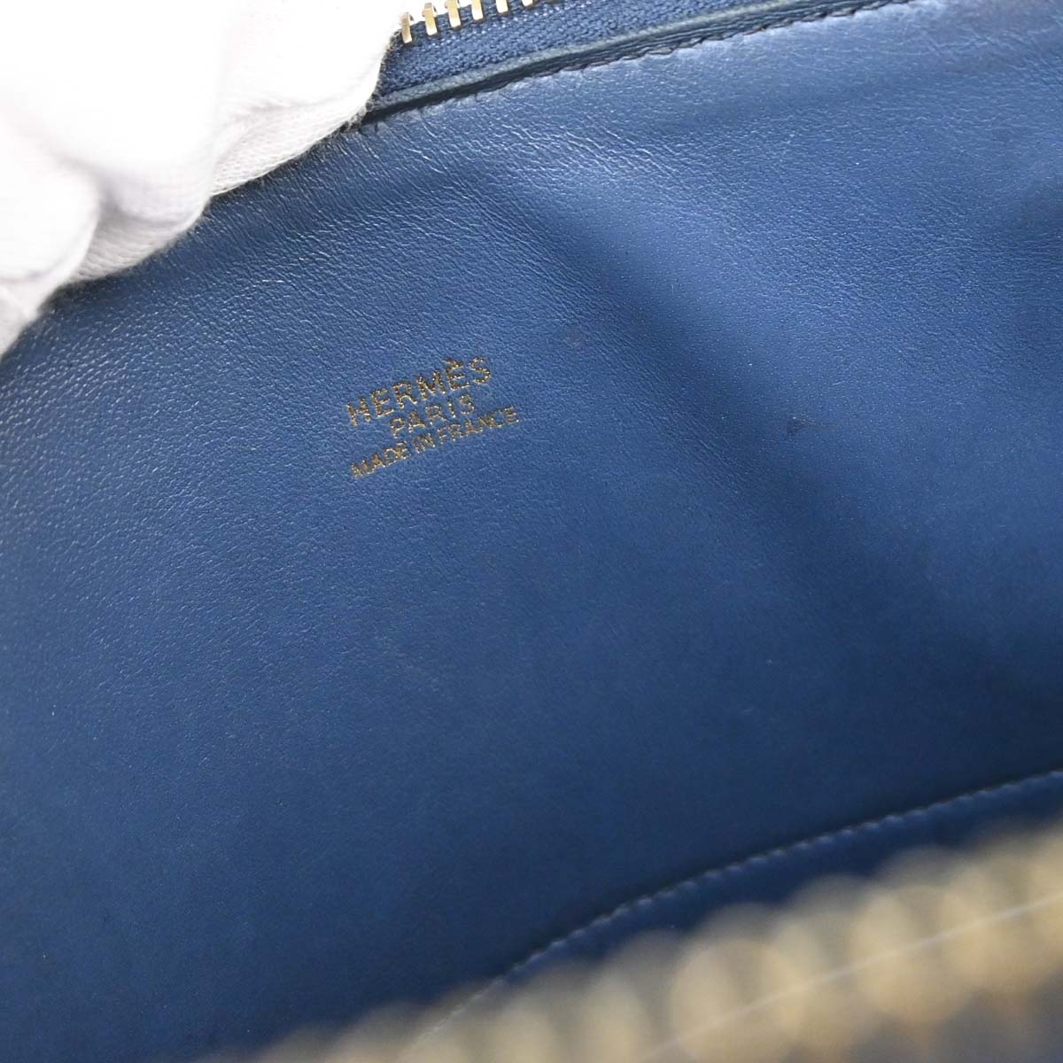 Hermes Blue Brighton Ardennes Bolide 35 2way Shoulder Handbag