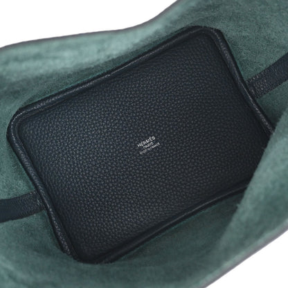 Hermes Vert Cypre Taurillon Clemence Picotin Lock 18 PM Handbag