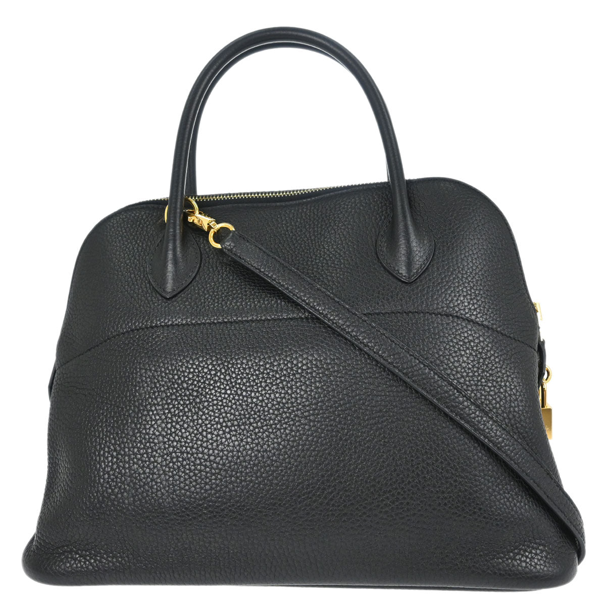 Hermes Black Taurillon Clemence Bolide 31 2way Shoulder Handbag