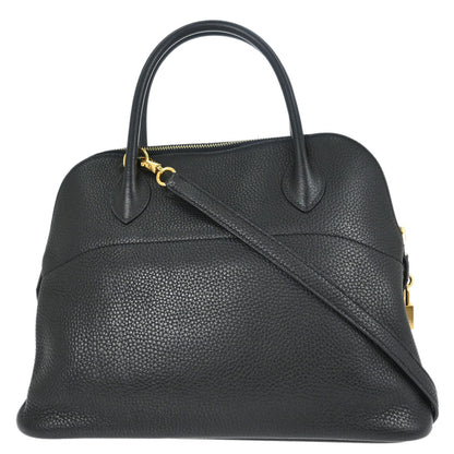 Hermes Black Taurillon Clemence Bolide 31 2way Shoulder Handbag