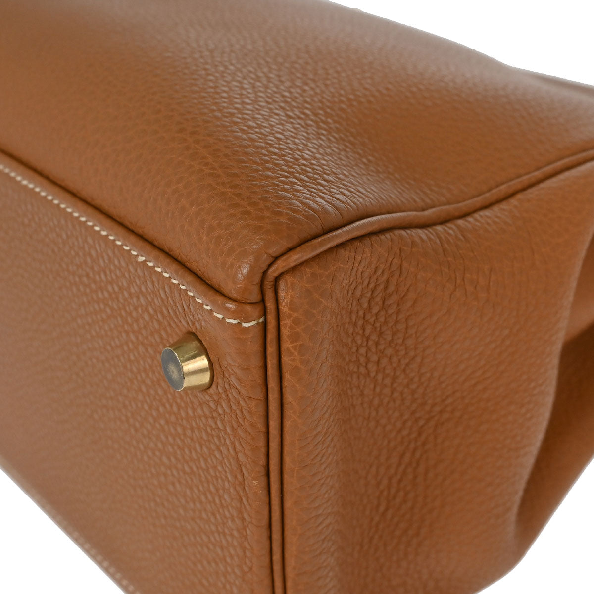 Hermes Gold Taurillon Clemence Kelly 32 Retourne 2way Shoulder Handbag