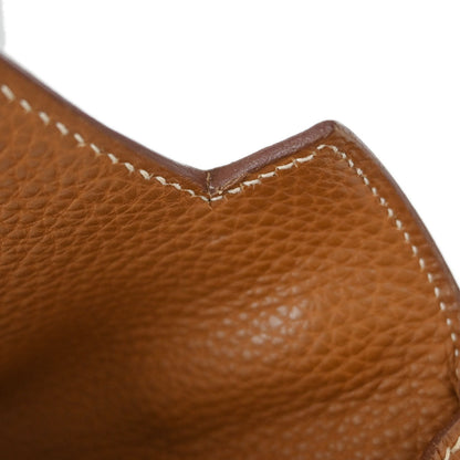 Hermes Gold Taurillon Clemence Kelly 32 Retourne 2way Shoulder Handbag