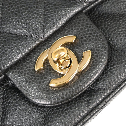 Chanel 2018 Gray Caviar Skin Mini Classic Square Flap Shoulder Bag 17