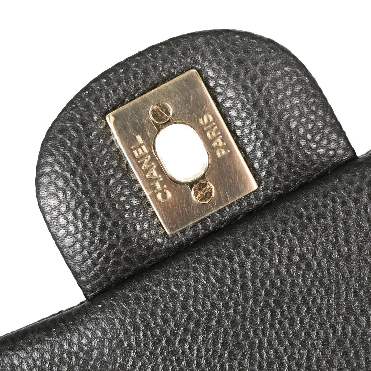 Chanel 2018 Gray Caviar Skin Mini Classic Square Flap Shoulder Bag 17