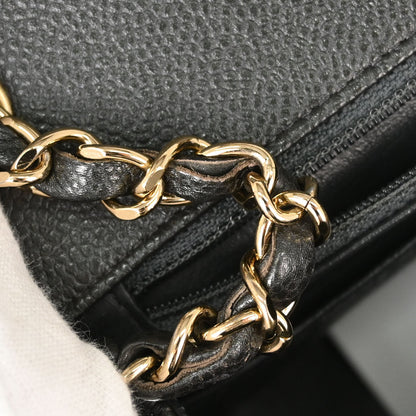 Chanel 2018 Gray Caviar Skin Mini Classic Square Flap Shoulder Bag 17