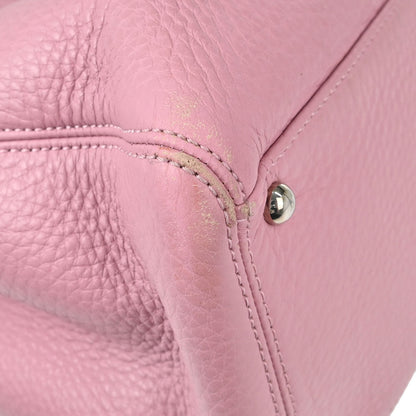 Chanel 2015-2016 Pink Deerskin Executive Cerf 2way Shoulder Tote Bag