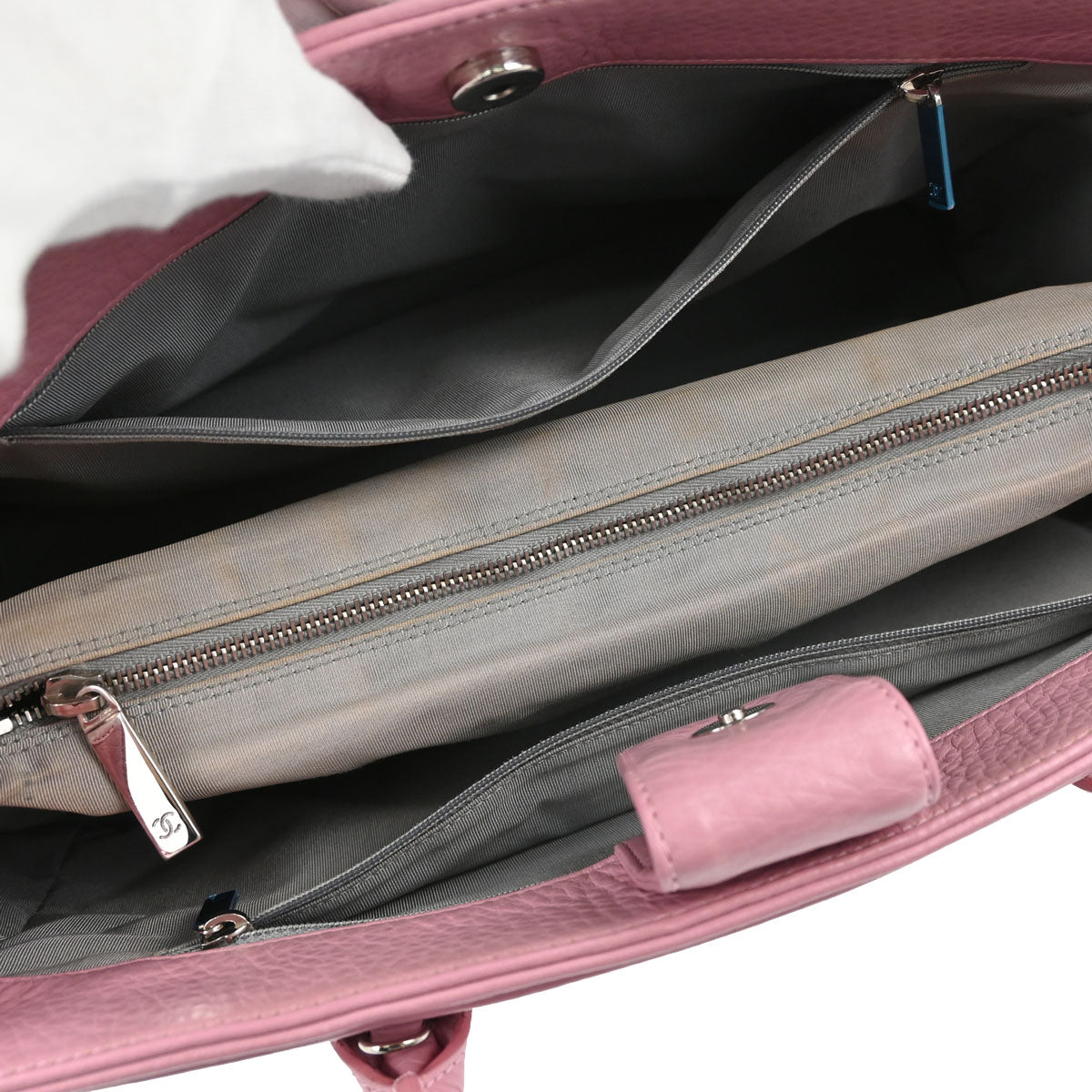 Chanel 2015-2016 Pink Deerskin Executive Cerf 2way Shoulder Tote Bag