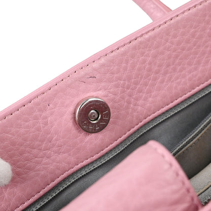 Chanel 2015-2016 Pink Deerskin Executive Cerf 2way Shoulder Tote Bag