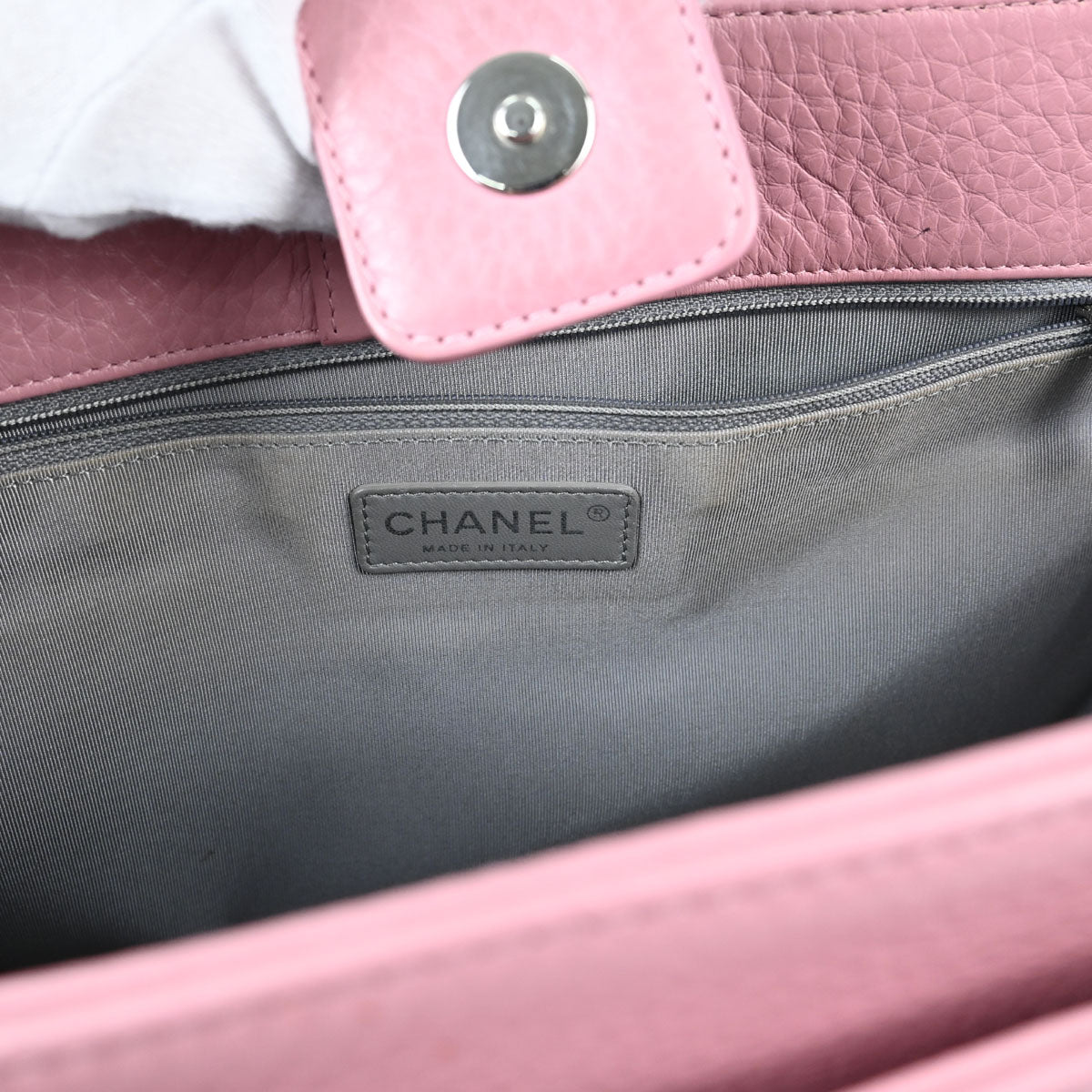 Chanel 2015-2016 Pink Deerskin Executive Cerf 2way Shoulder Tote Bag