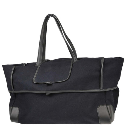 Hermes Black Toile Goeland Passe Passe 43 Tote Handbag
