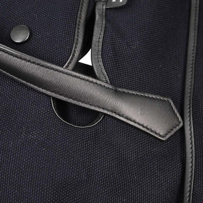 Hermes Black Toile Goeland Passe Passe 43 Tote Handbag