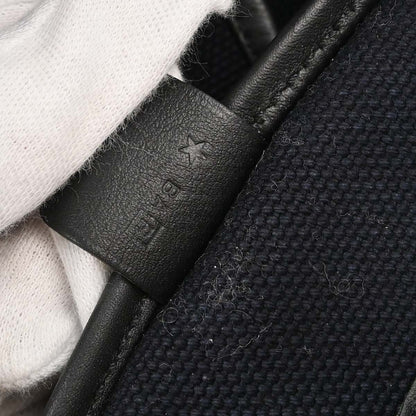 Hermes Black Toile Goeland Passe Passe 43 Tote Handbag