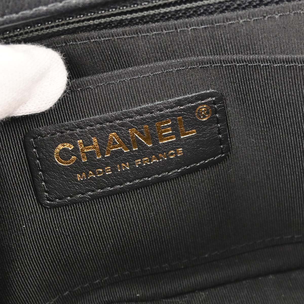 Chanel Black Lambskin Chevron Turnlock Mini Full Flap Shoulder Bag