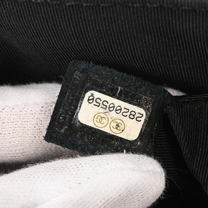 Chanel Black Lambskin Chevron Turnlock Mini Full Flap Shoulder Bag