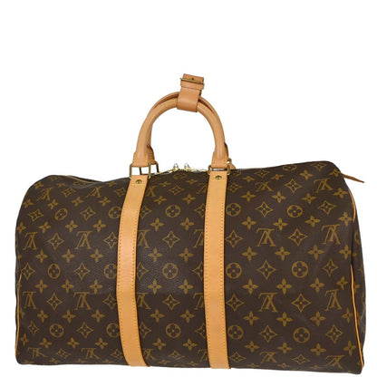 Louis Vuitton Monogram Keepall 45 Travel Handbag M41428