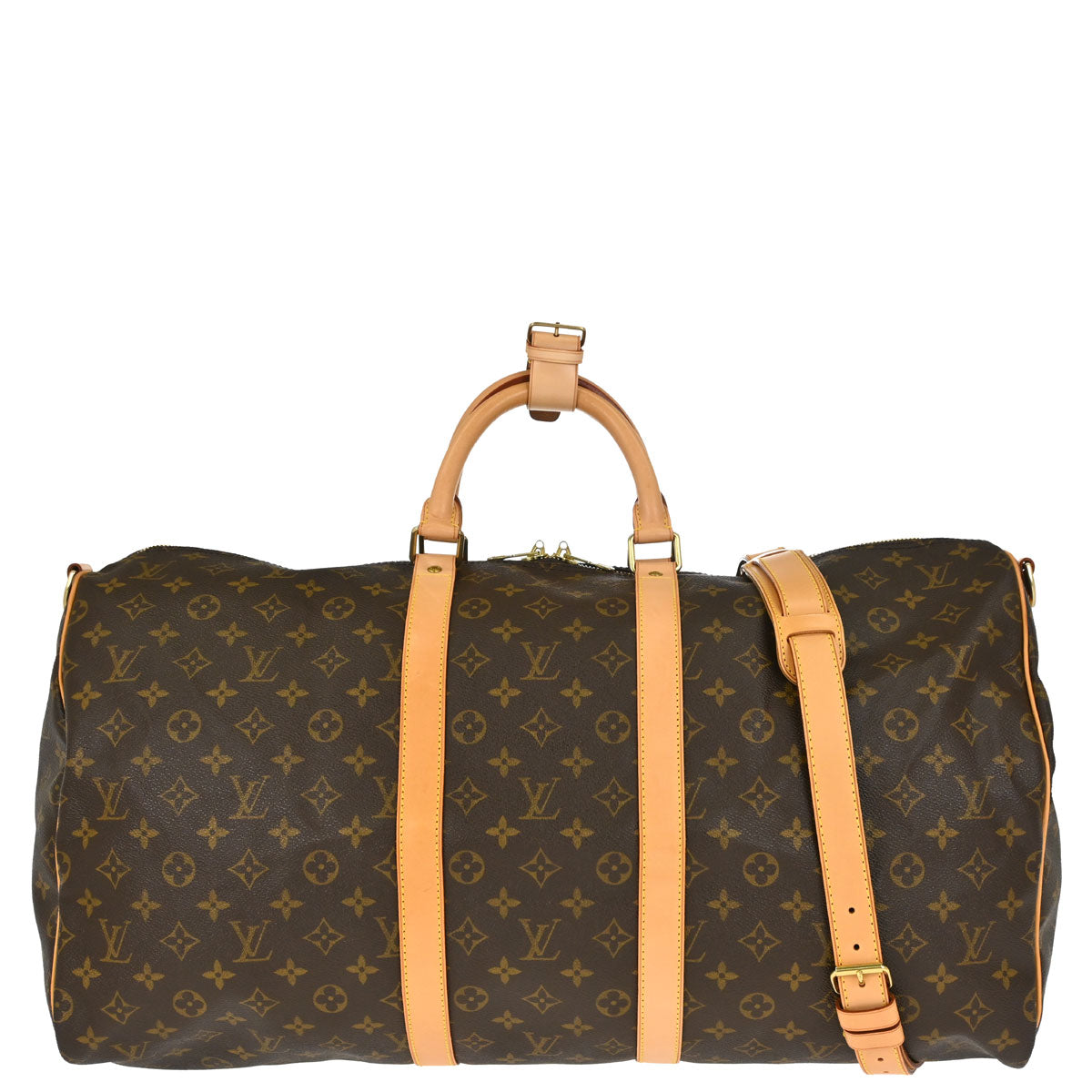 Louis Vuitton Monogram Keepall Bandouliere 55 Duffle Bag M41414