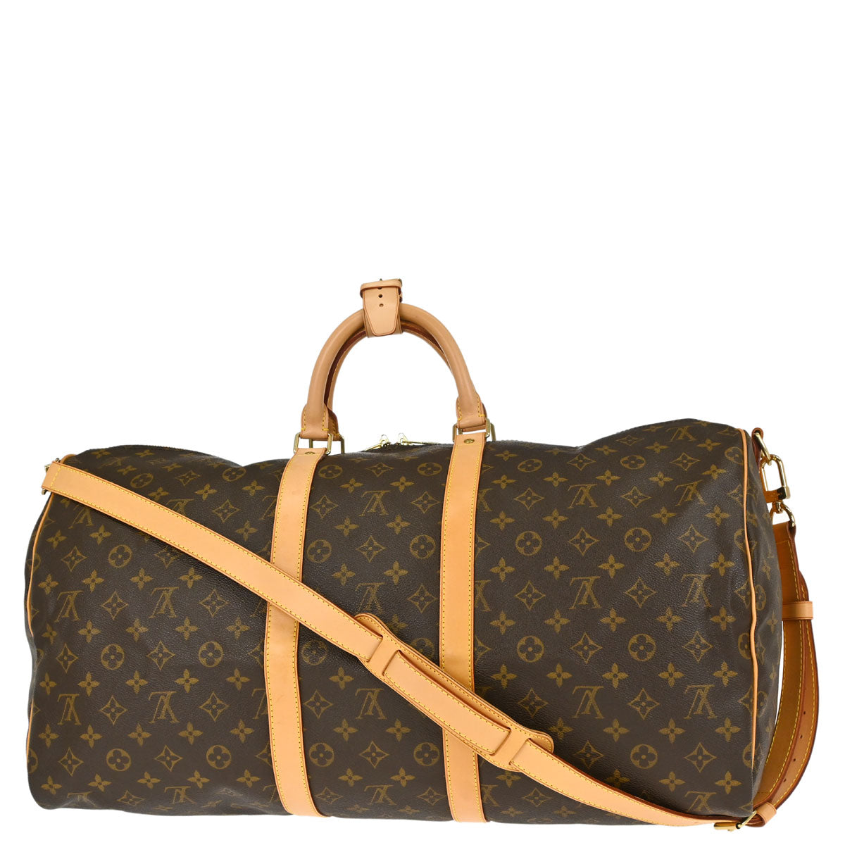 Louis Vuitton Monogram Keepall Bandouliere 55 Duffle Bag M41414