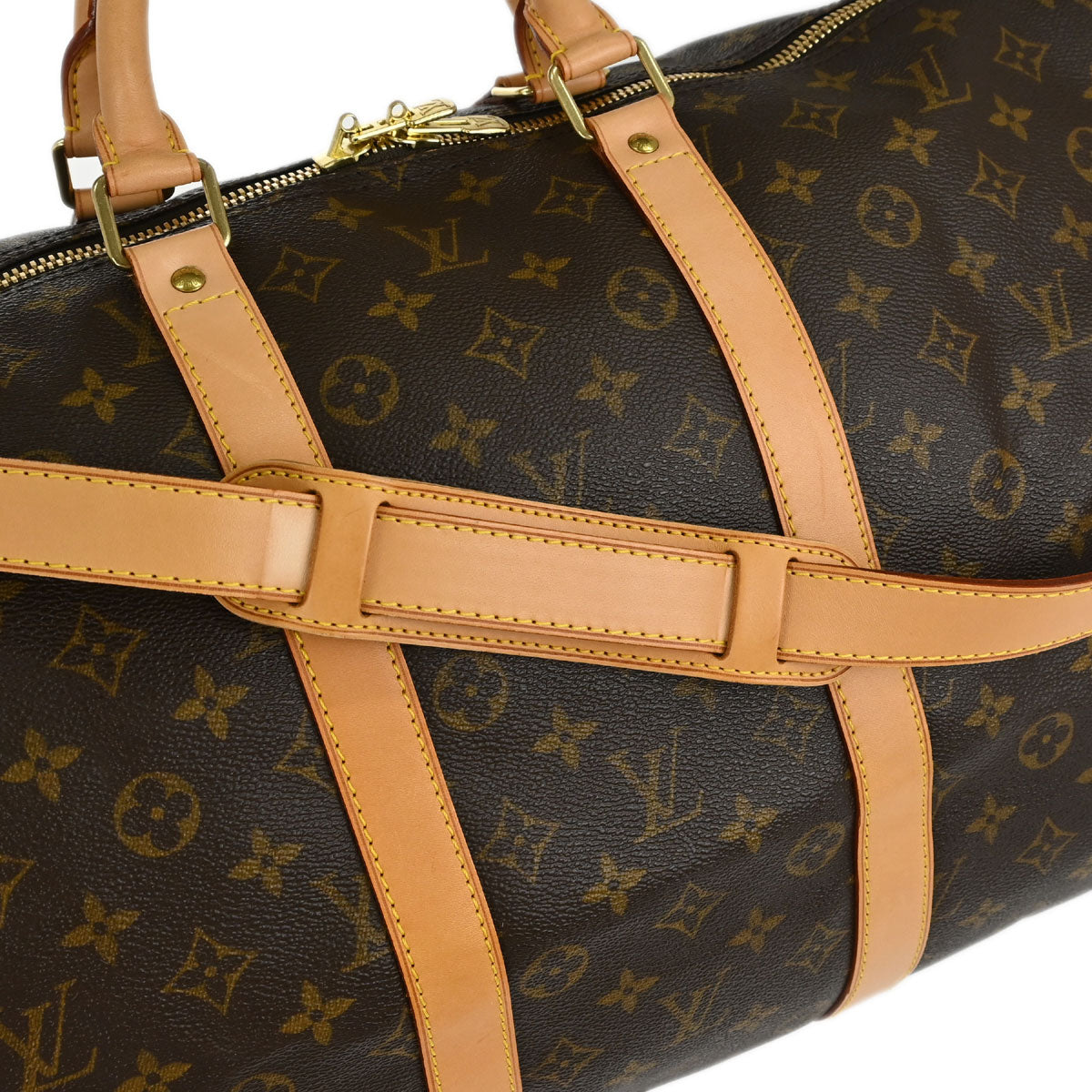 Louis Vuitton Monogram Keepall Bandouliere 55 Duffle Bag M41414