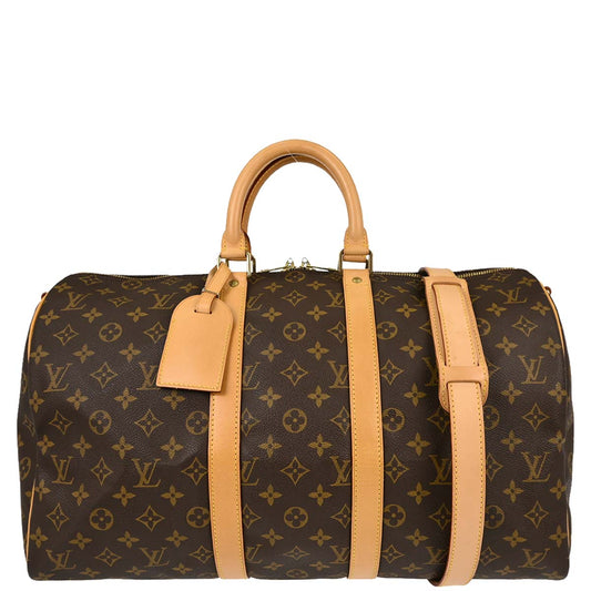 Louis Vuitton Monogram Keepall Bandouliere 45 Duffle Bag M41418