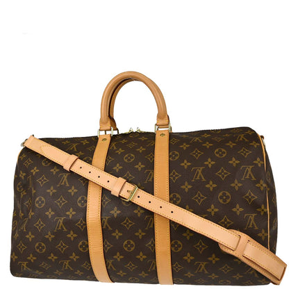 Louis Vuitton Monogram Keepall Bandouliere 45 Duffle Bag M41418