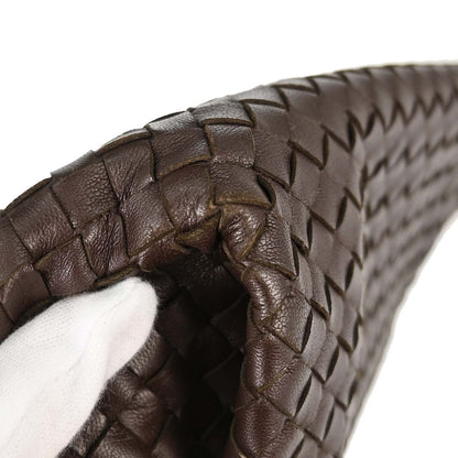 Bottega Veneta Brown Lambskin Intrecciato Tote Handbag