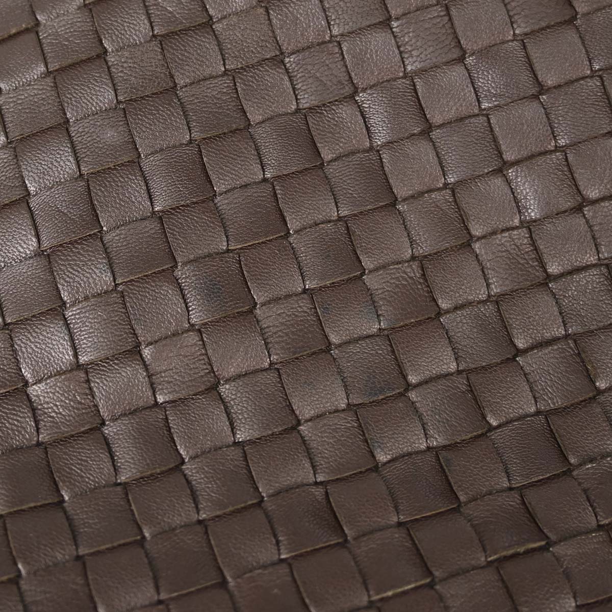 Bottega Veneta Brown Lambskin Intrecciato Tote Handbag