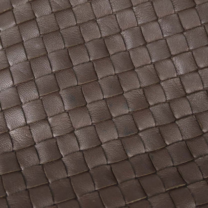 Bottega Veneta Brown Lambskin Intrecciato Tote Handbag