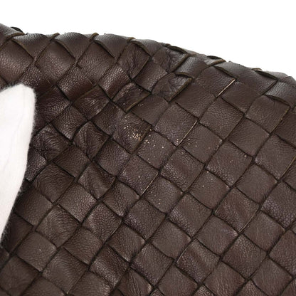 Bottega Veneta Brown Lambskin Intrecciato Tote Handbag